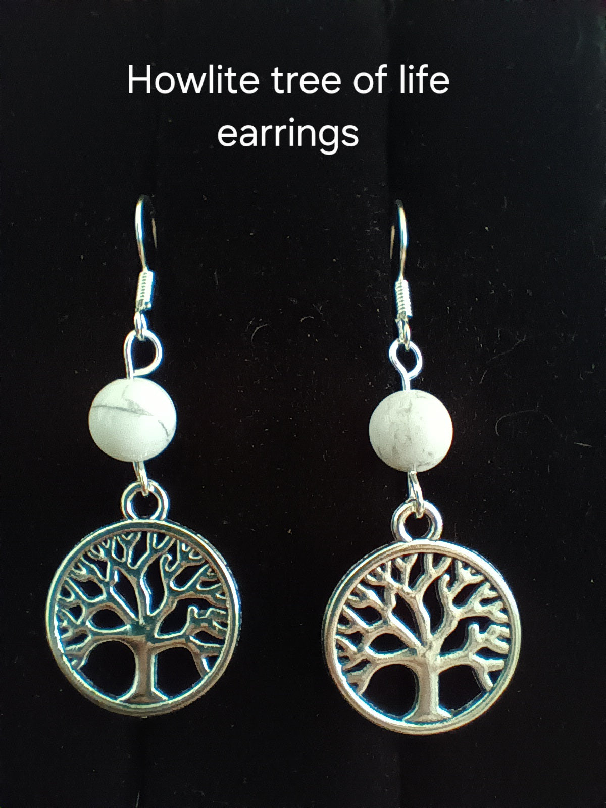 Tree of life dangle earrings