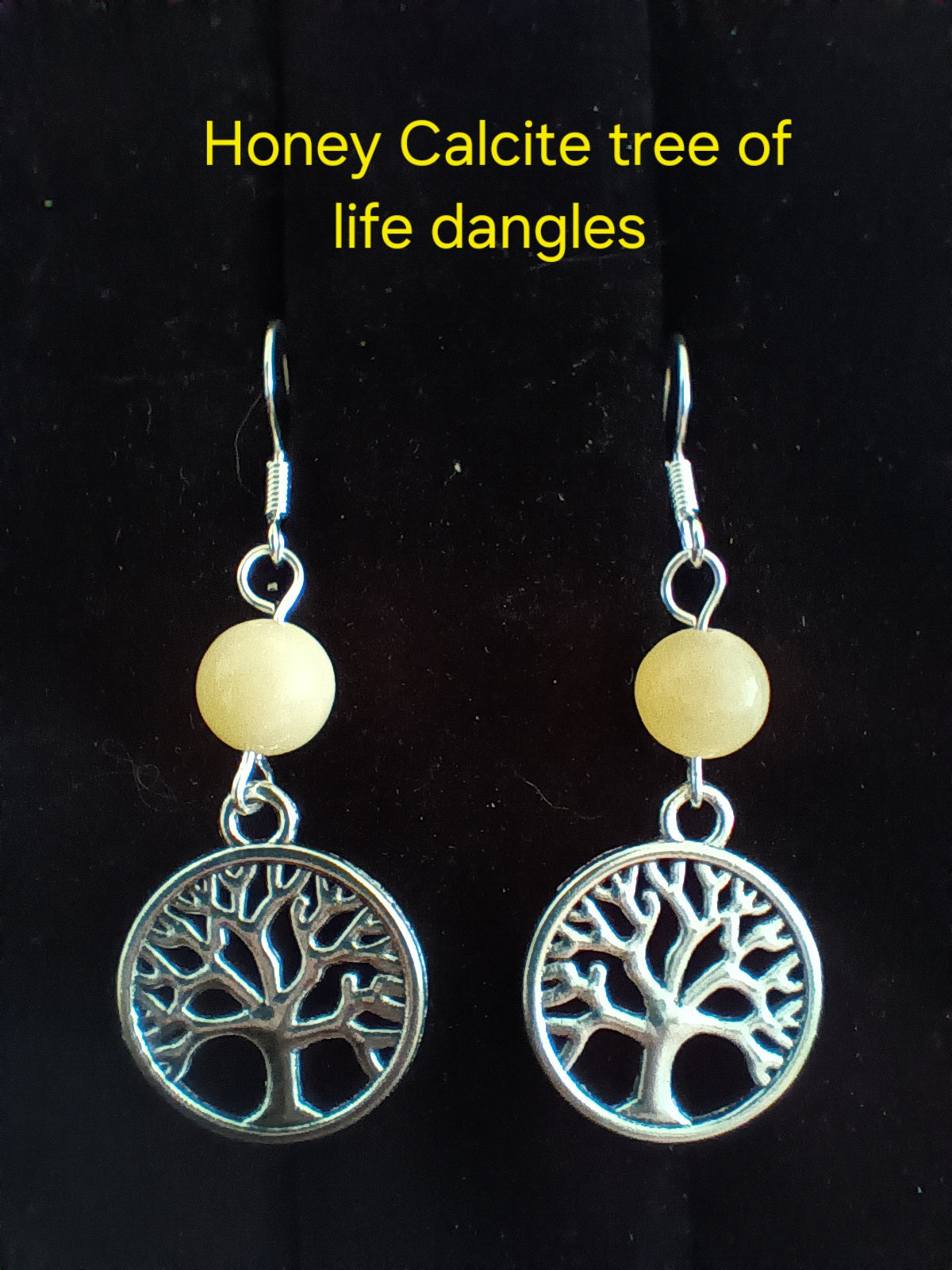 Tree of life dangle earrings