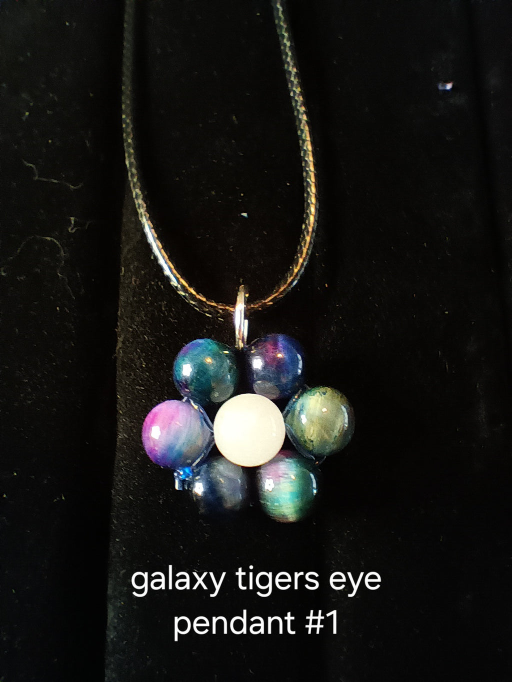 Genuine crystal flower pendant
