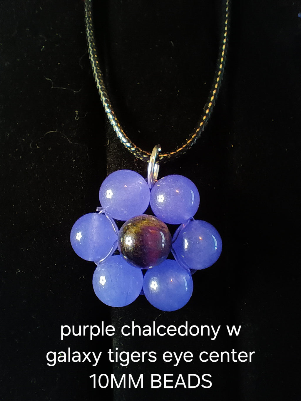Genuine crystal flower pendant