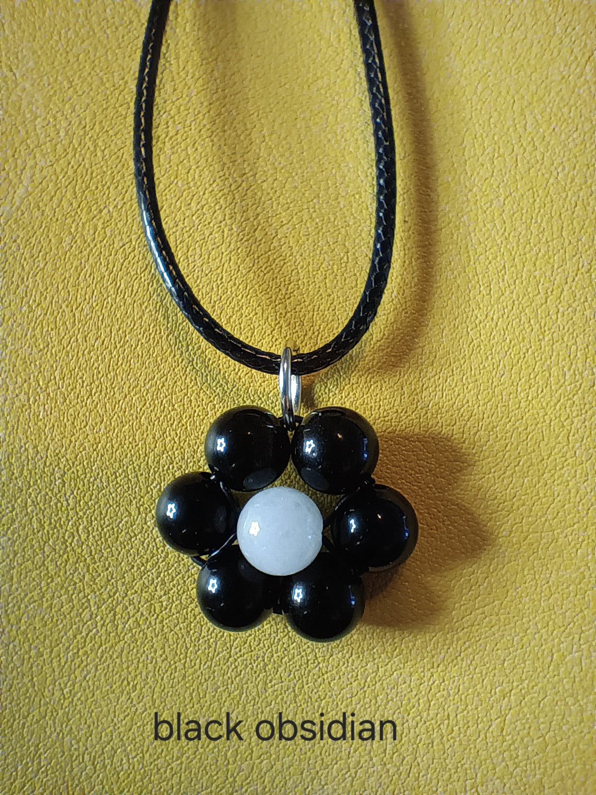 Genuine crystal flower pendant
