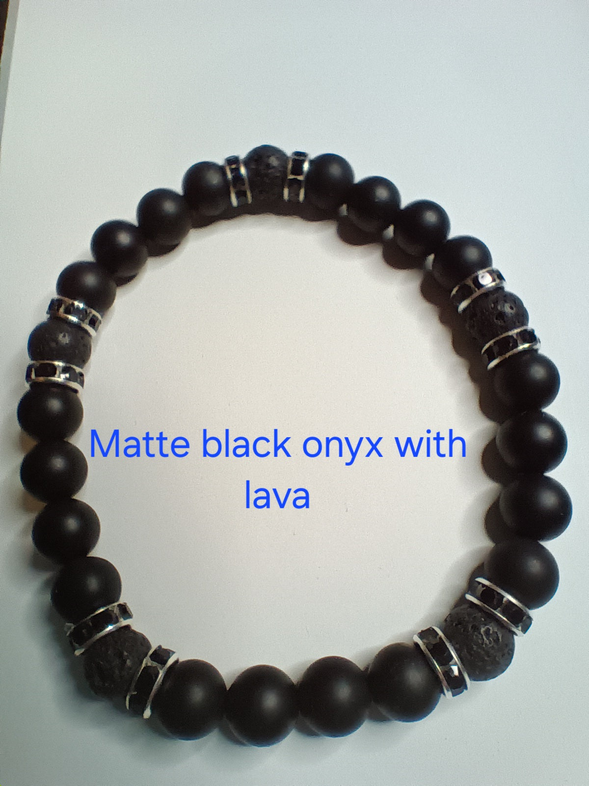Glamorous bracelets with rhinestone spacers