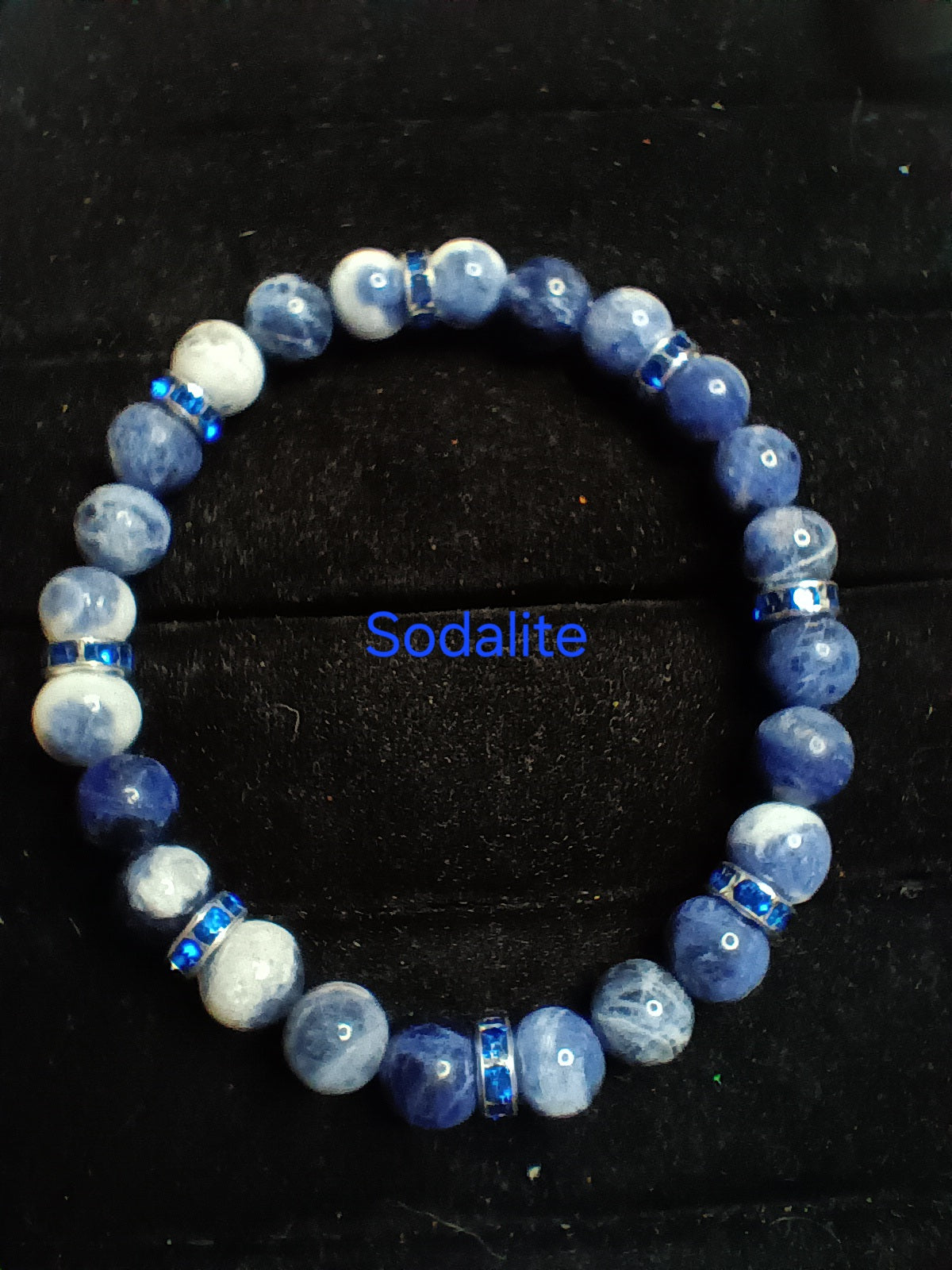 Glamorous bracelets with rhinestone spacers