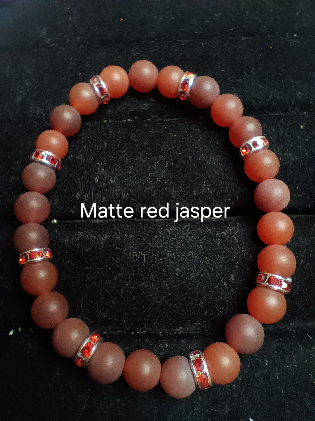 Glamorous bracelets with rhinestone spacers