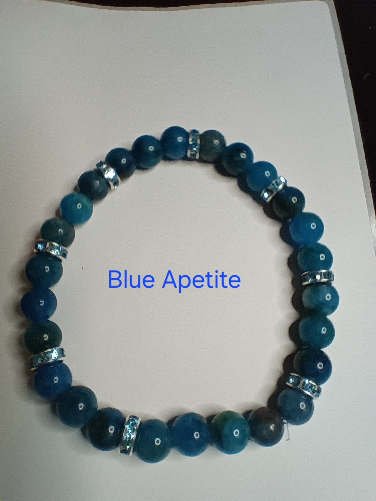Glamorous bracelets with rhinestone spacers
