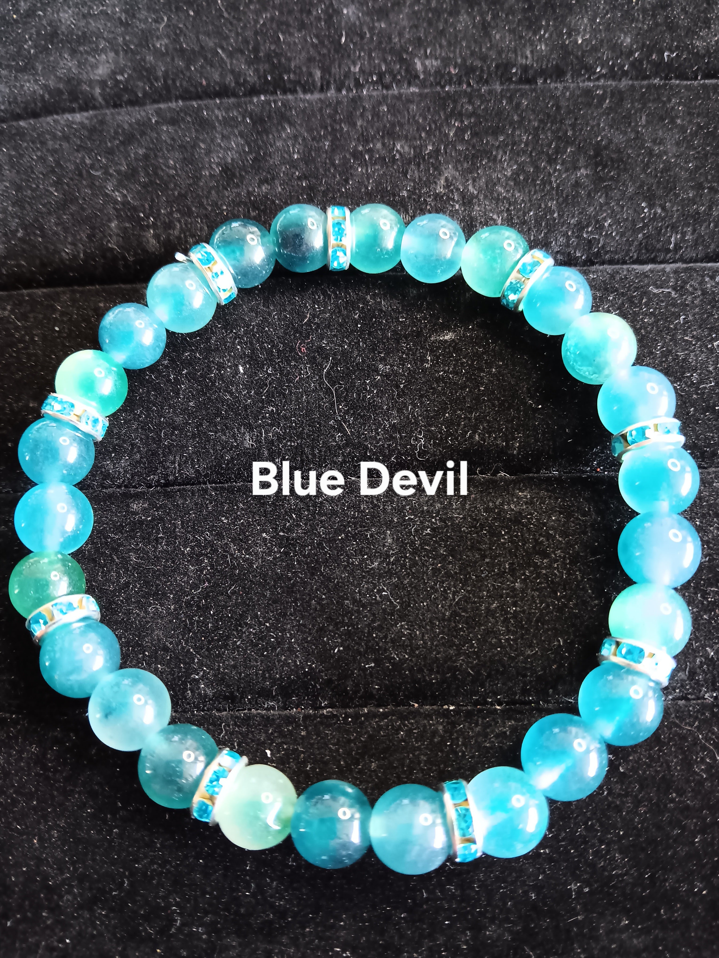 Glamorous bracelets with rhinestone spacers