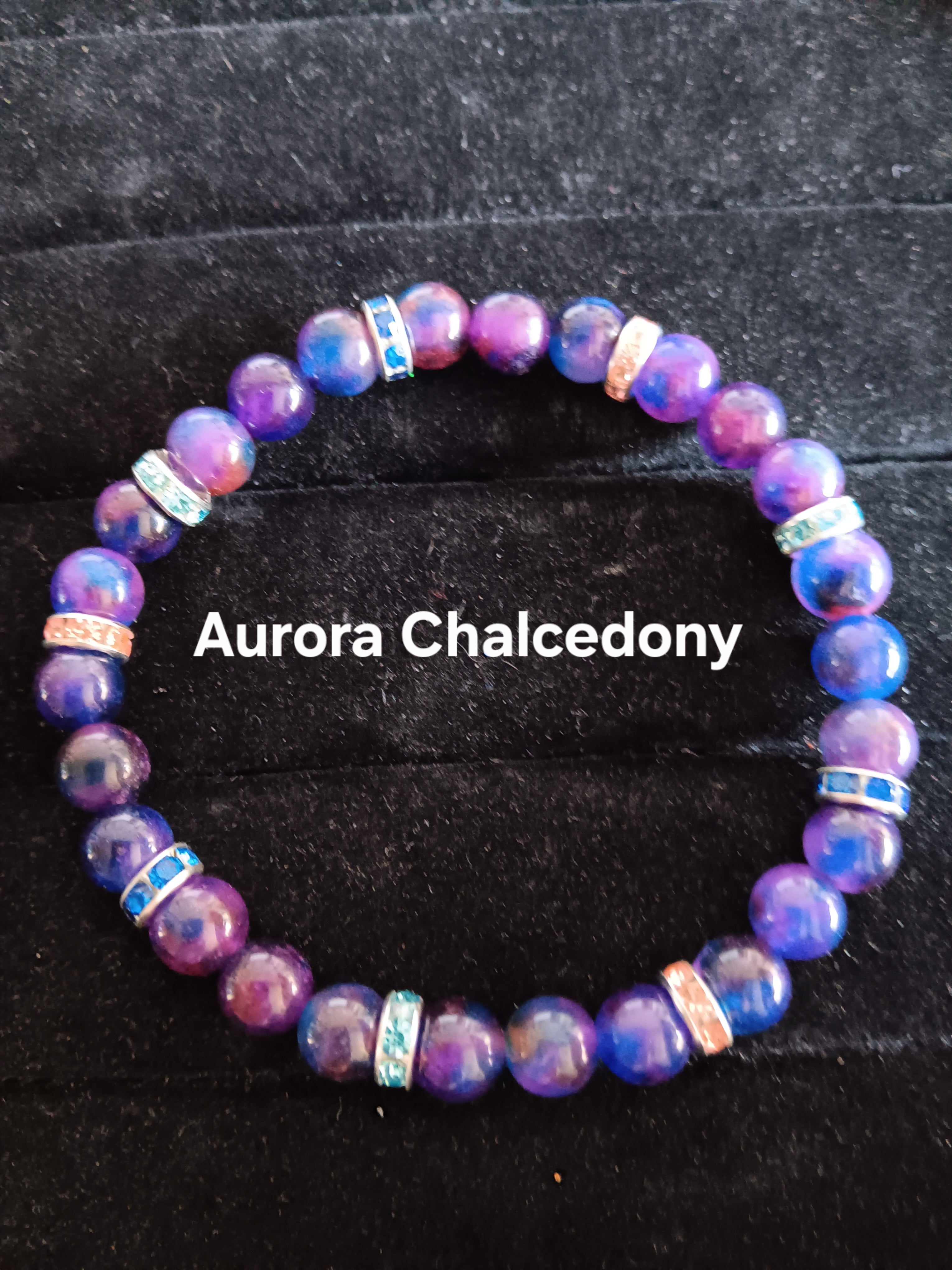 Glamorous bracelets with rhinestone spacers