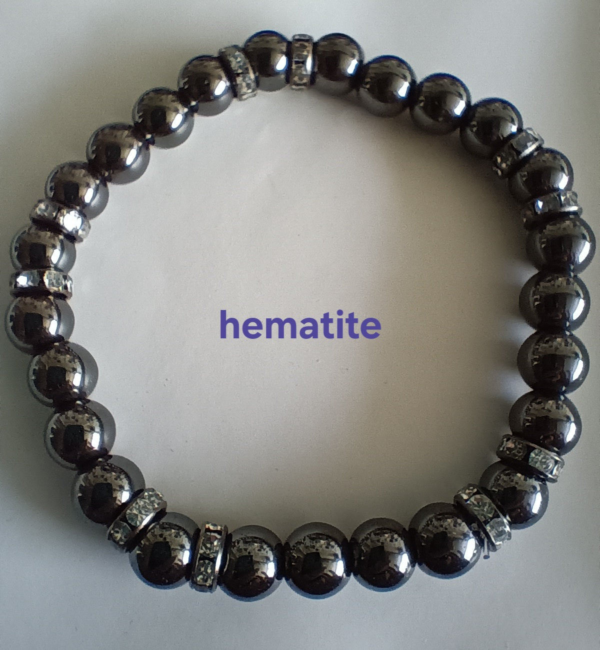 Glamorous bracelets with rhinestone spacers