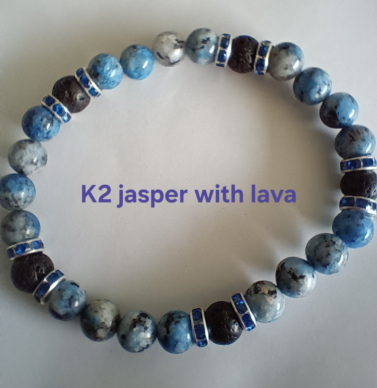 Glamorous bracelets with rhinestone spacers