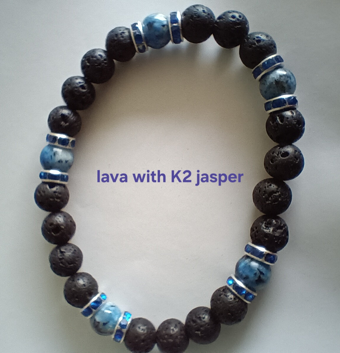 Glamorous bracelets with rhinestone spacers