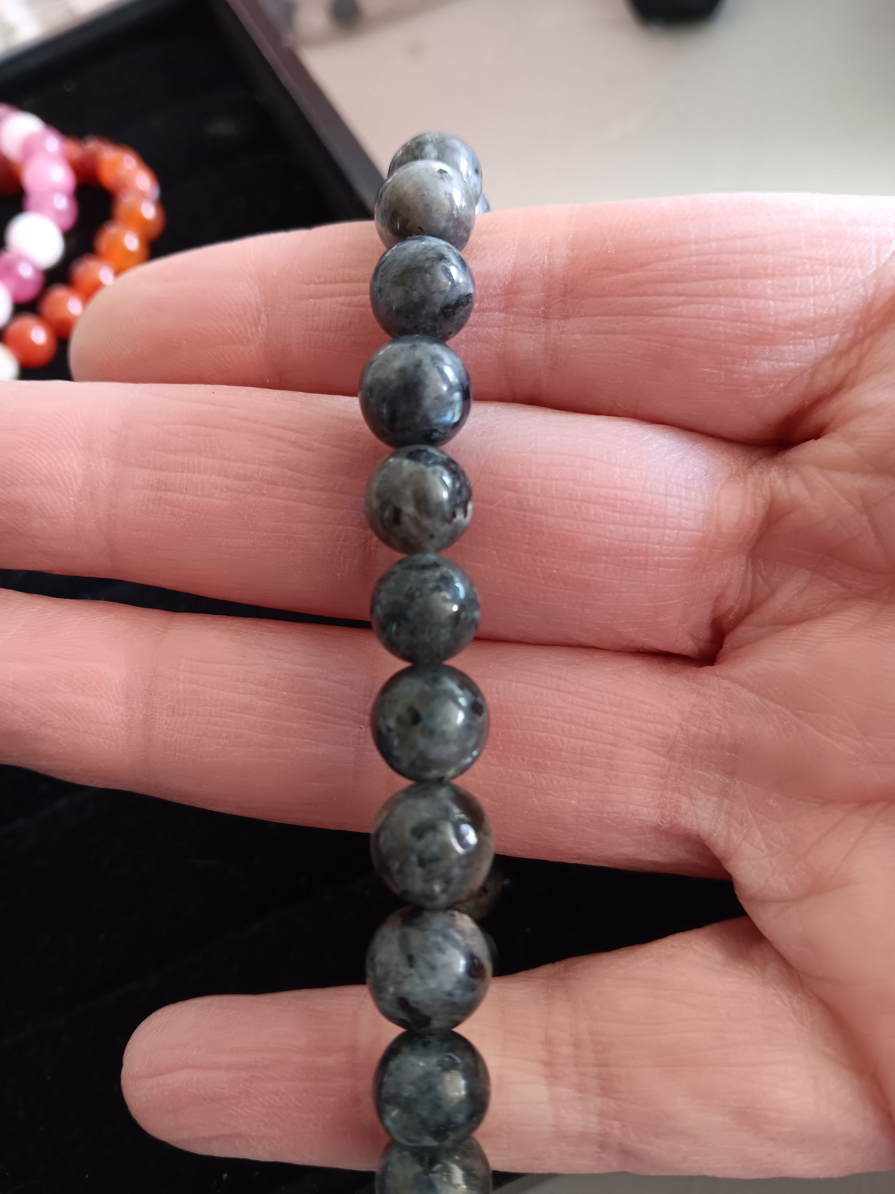 Larvakite bracelet