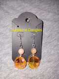 Genuine Sunstone dangle earrings