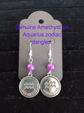 zodiac earrings Aquarius