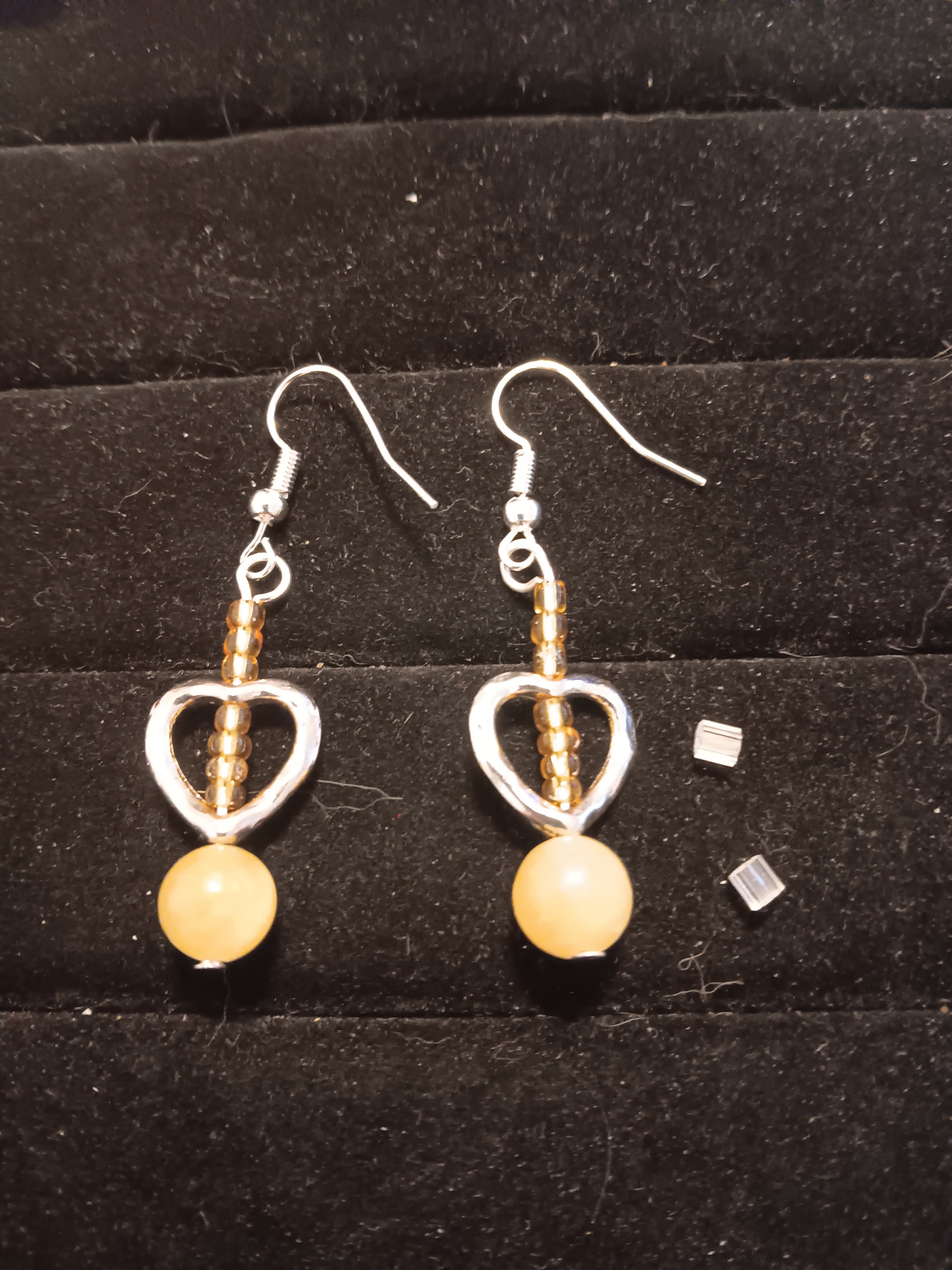 Heart Dangles Yellow