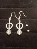 Heart dangles Green