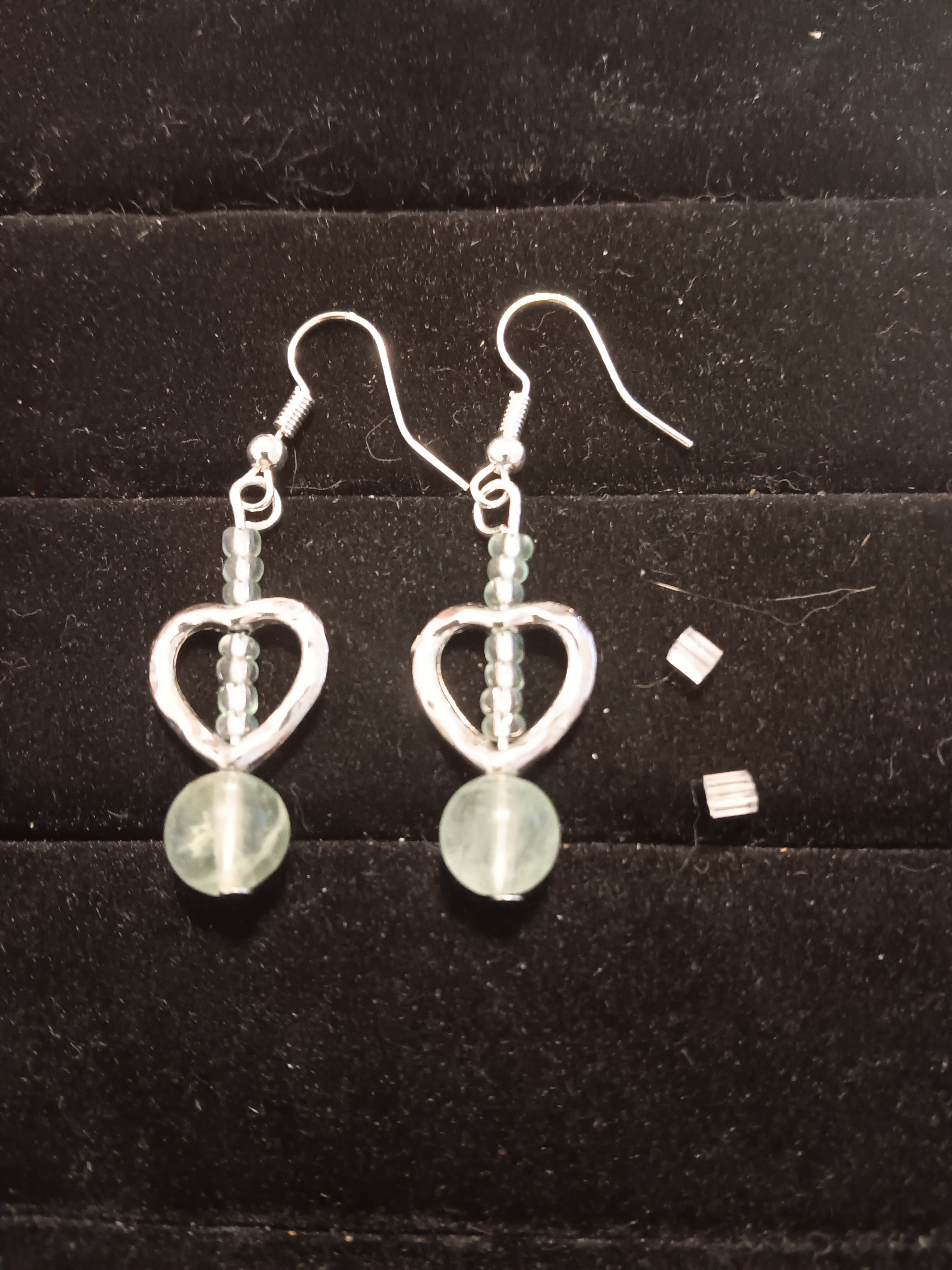 Heart dangles Green