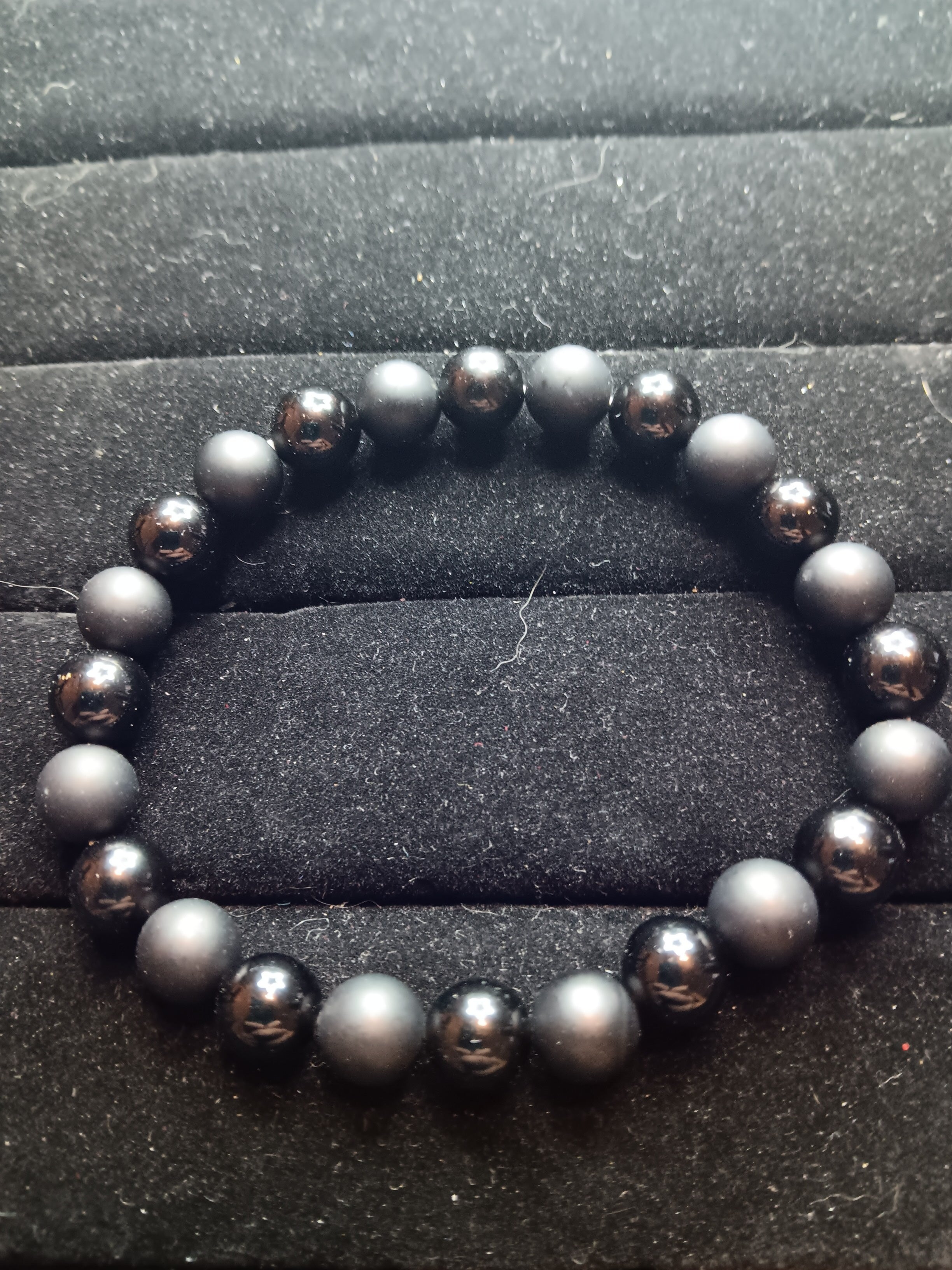 Black obsidian bracelet