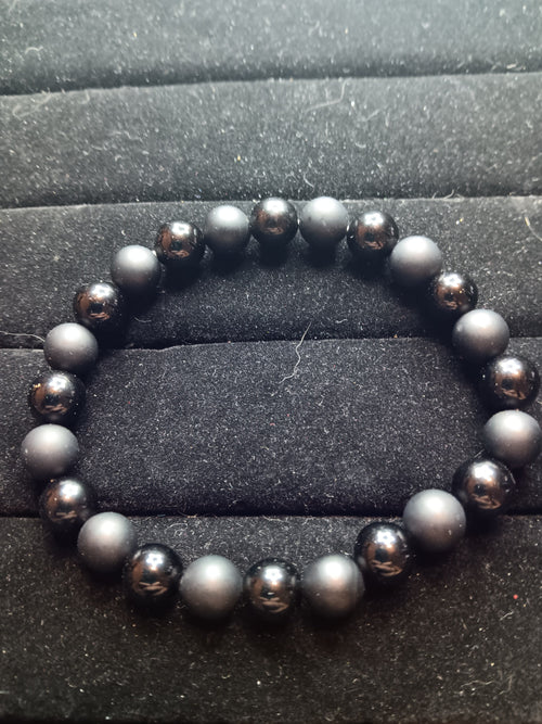 Black obsidian bracelet