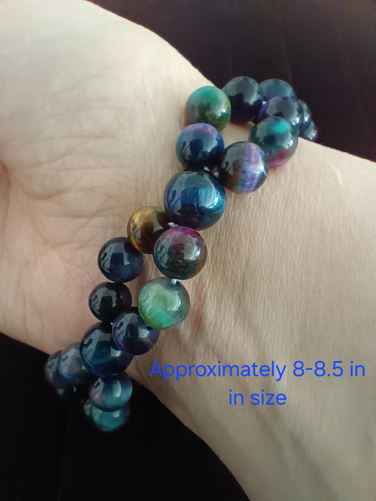 Galaxy tigers eye twist bracelet