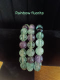 Genuine Rainbow fluorite bracelet