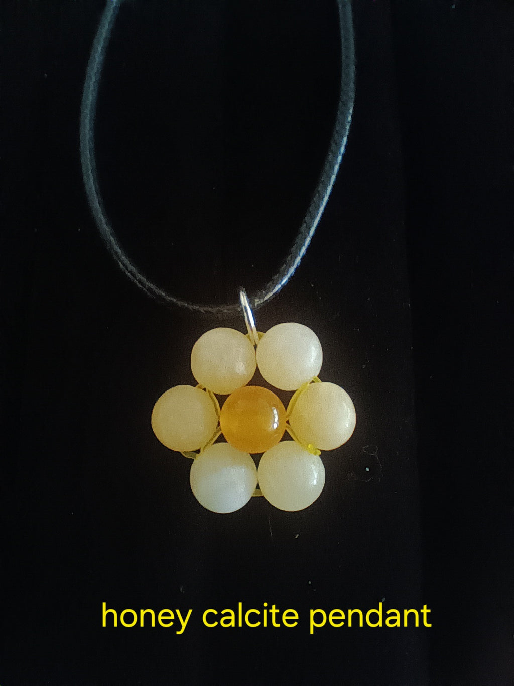 Genuine crystal flower pendant