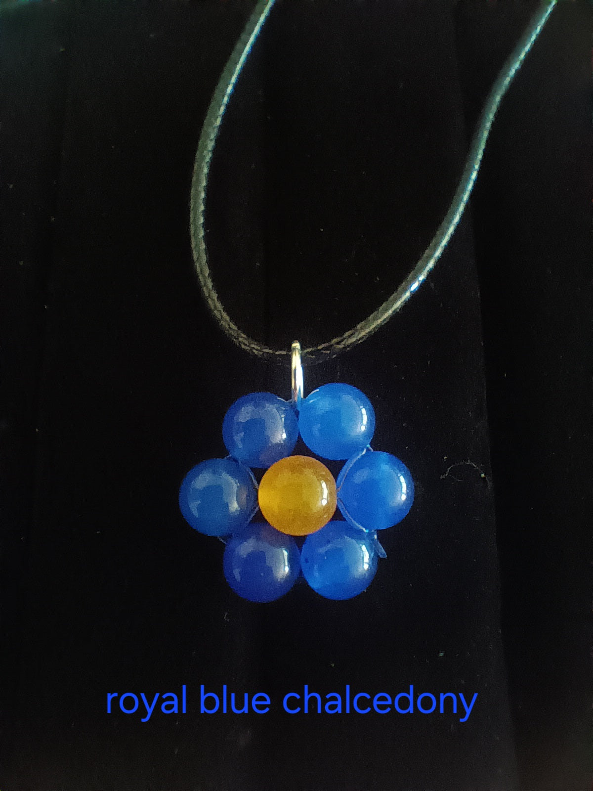 Genuine crystal flower pendant