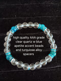 Glamorous bracelets with rhinestone spacers