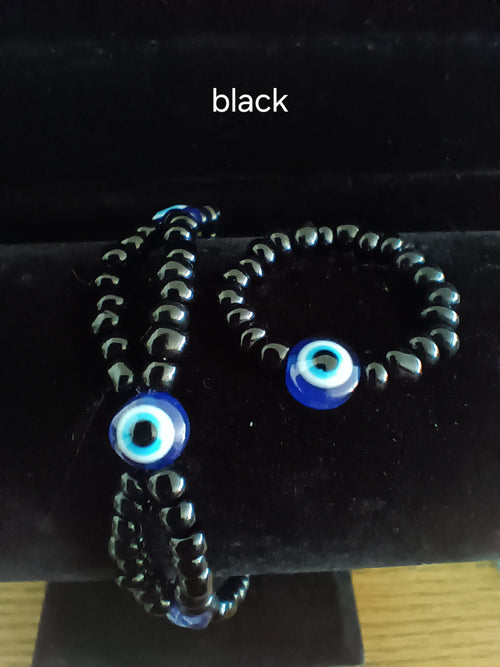 Evil eye jewelry set