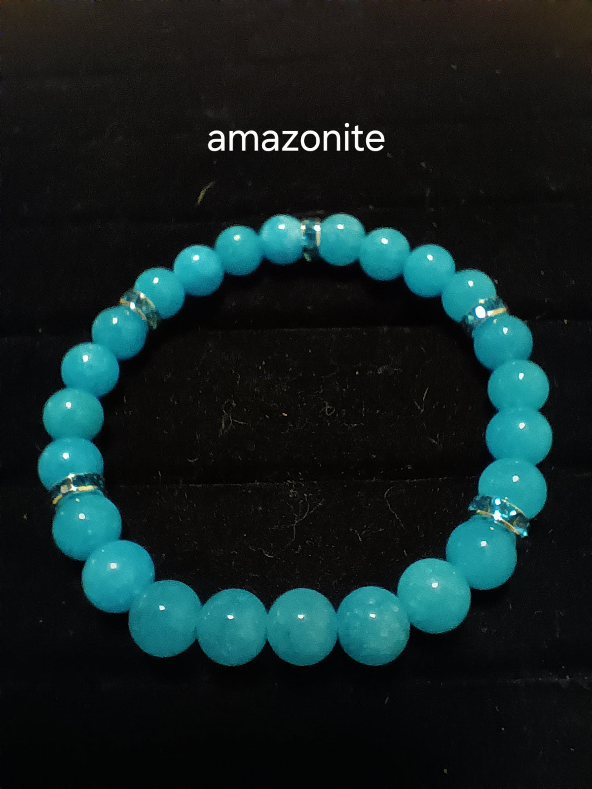 Glamorous bracelets with rhinestone spacers