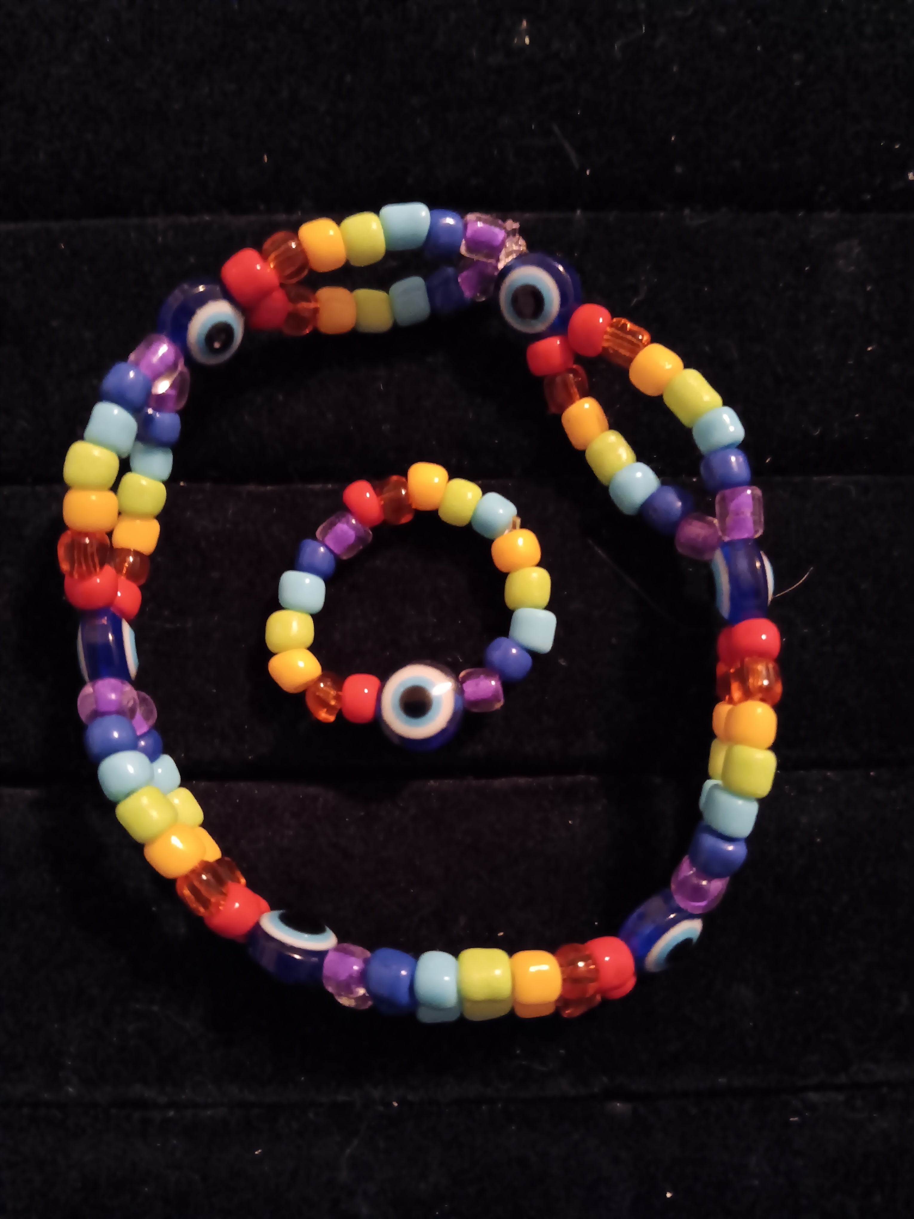 Evil eye jewelry set