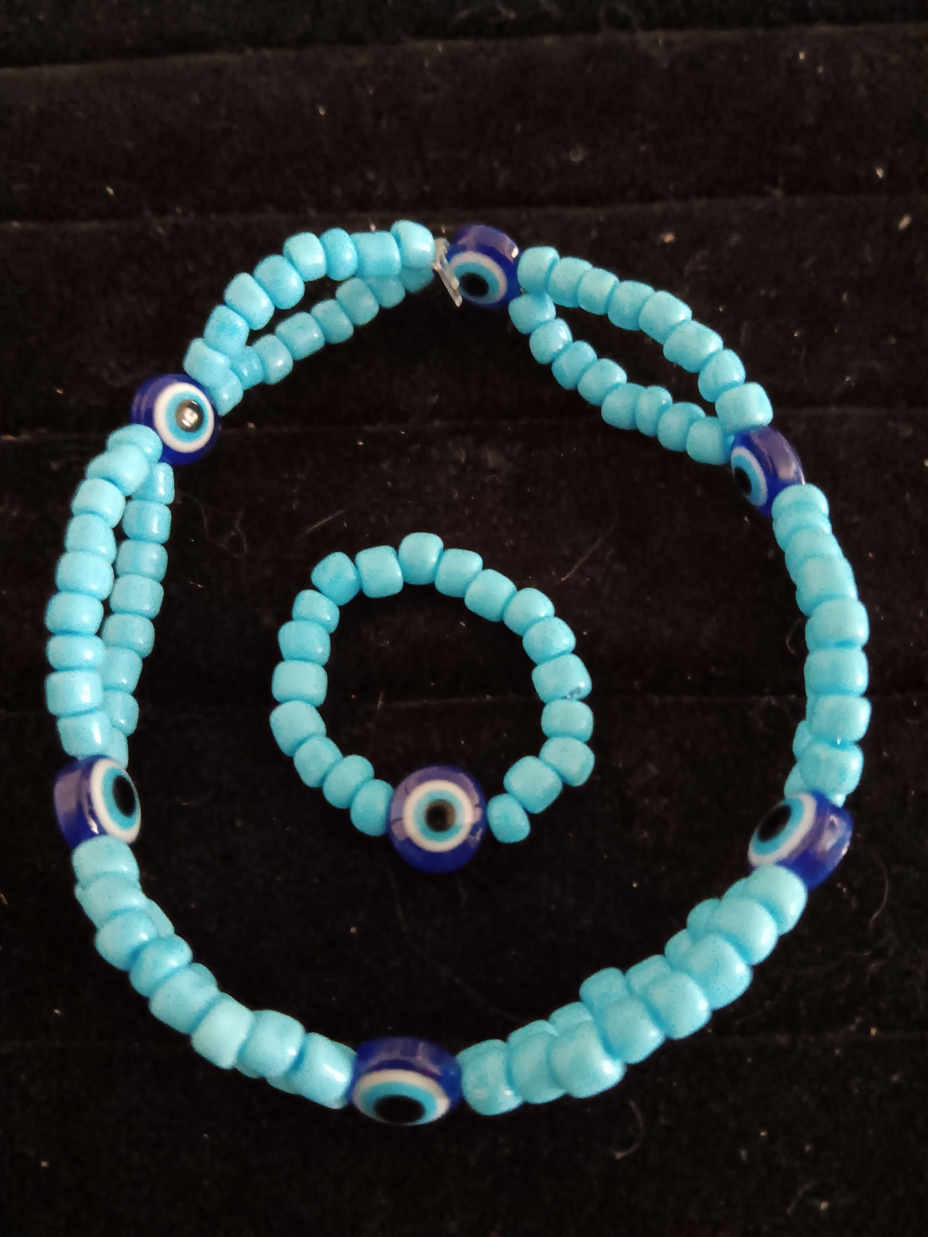 Evil eye jewelry set