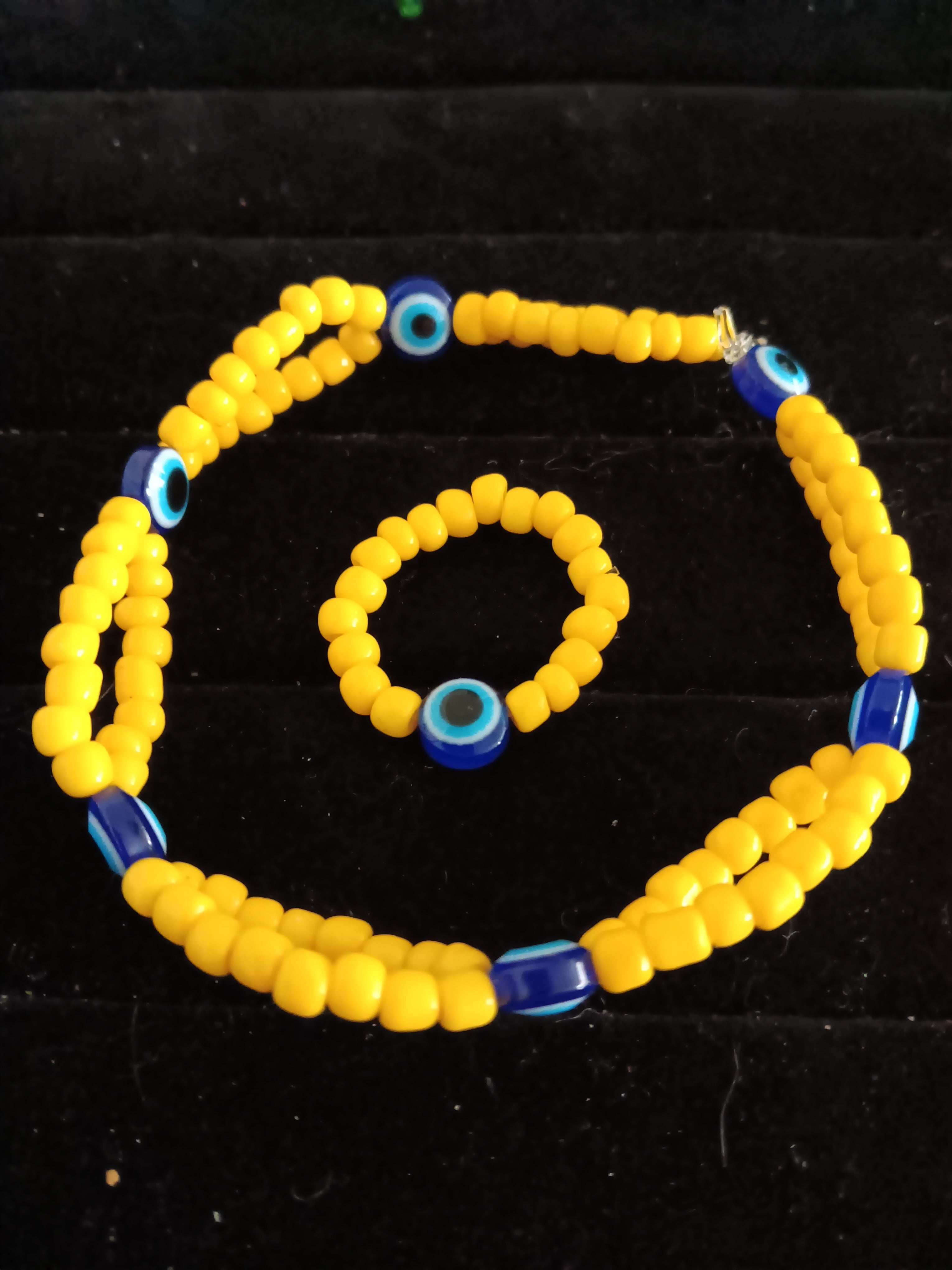 Evil eye jewelry set