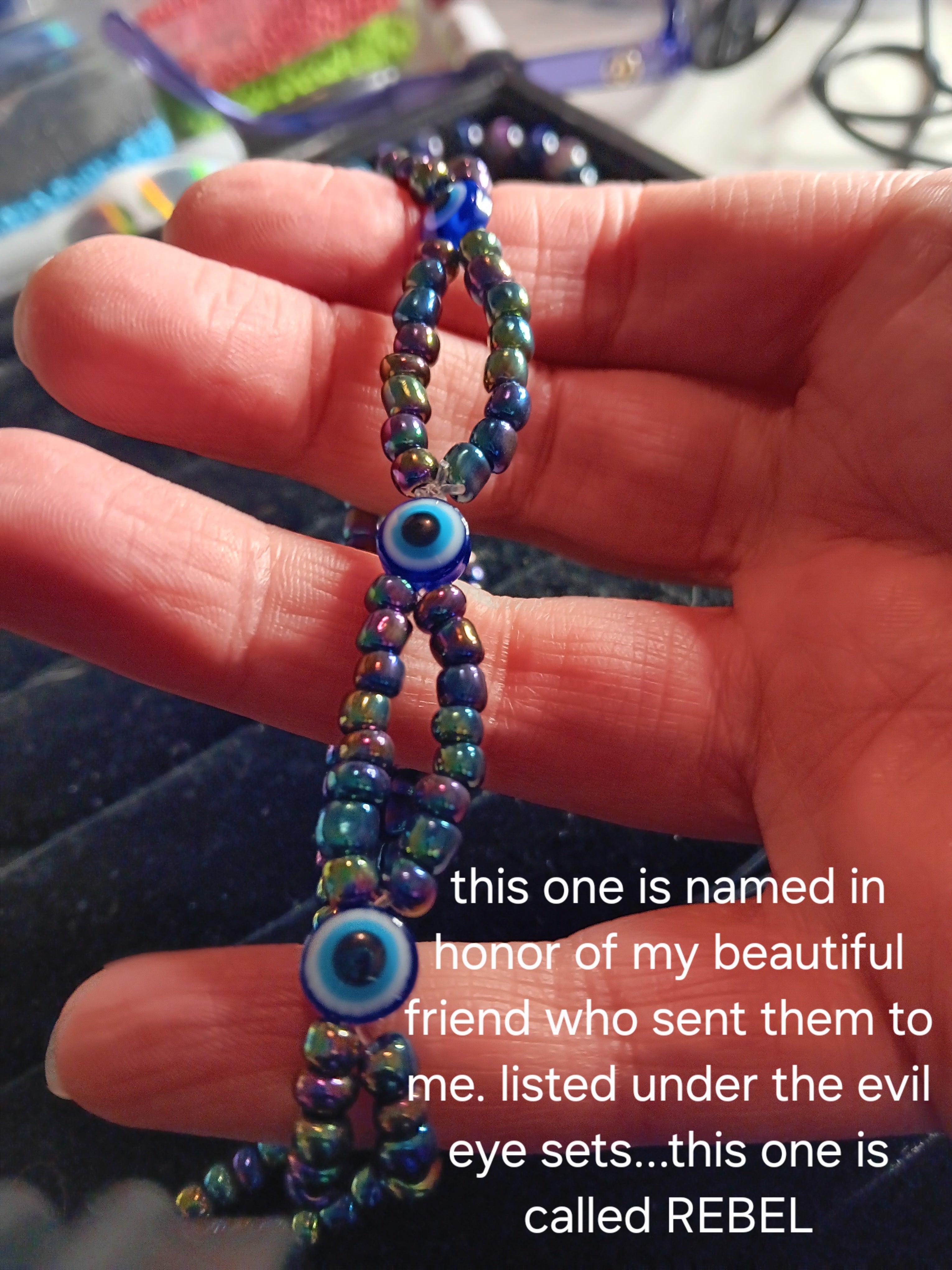 Evil eye jewelry set