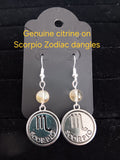 Zodiac earrings  Scorpio